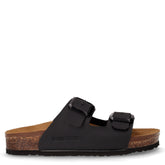 Ciabatta in pelle nero | Boscaini Scarpe