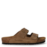 Ciabatta in pelle taupe - VALLEVERDE | Boscaini Scarpe