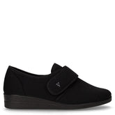 Pantofola in tessuto con strappo nero - VALLEVERDE | Boscaini Scarpe
