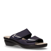 Ciabatta in pelle con strappi blu - VALLEVERDE | Boscaini Scarpe