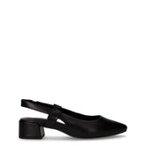 Slingback in ecopelle con tacco nero - Slingback | Boscaini Scarpe