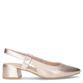 Slingback in ecopelle con tacco platino | Boscaini Scarpe