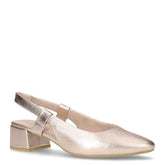 Slingback in ecopelle con tacco platino | Boscaini Scarpe