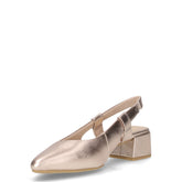 Slingback in ecopelle con tacco platino | Boscaini Scarpe