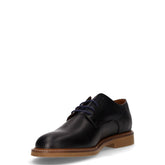 Stringata in pelle blu | Boscaini Scarpe