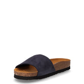 Ciabatta in pelle blu | Boscaini Scarpe