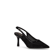 Décolleté slingback a punta black - Slingback | Boscaini Scarpe