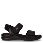 Sandalo in ecopelle con strappi nero - VALLEVERDE | Boscaini Scarpe