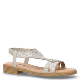 Sandalo in ecopelle con strass ghiaccio - VALLEVERDE | Boscaini Scarpe