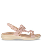 Sandalo in tessuto con strass oro rosa - VALLEVERDE | Boscaini Scarpe