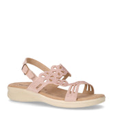 Sandalo in tessuto con strass oro rosa - VALLEVERDE | Boscaini Scarpe