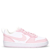 Court Borough Low Recraft sneaker in ecopelle ragazza bianco rosa - Sneakers Bambina | Boscaini Scarpe