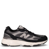 603 sneaker in tessuto e pelle scamosciata grigio nero - Uomo | Boscaini Scarpe