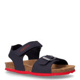 Ghita sandalo bambino in pelle blu rosso - Sandali Bambino | Boscaini Scarpe