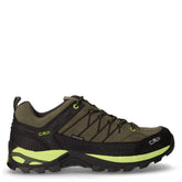 Rigel Low scarpa da trekking in pelle e tessuto kaki acido - Scarpe Sportive Uomo | Boscaini Scarpe