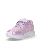 Sneaker in ecopelle e tessuto con luci bambina lilla | Boscaini Scarpe