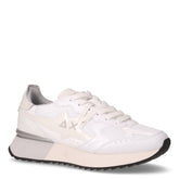 Stargirl Silver sneaker in tessuto ed ecopelle bianco - SUN68 | Boscaini Scarpe