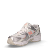 530 sneaker in ecopelle e tessuto ragazza argento rosa | Boscaini Scarpe