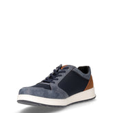 Sneaker in tessuto ed ecopelle blu scuro | Boscaini Scarpe
