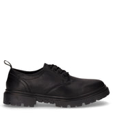 Renegade derby scarpa stringata in pelle rivestita nero - Scarpe Uomo | Boscaini Scarpe