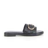 Ciabatta con fibbia black | Boscaini Scarpe