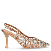Décolleté slingback a punta in ecopelle oro argento bronzo | Boscaini Scarpe