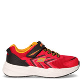 Microspec Tread sneaker in tessuto ed ecopelle bambino rosso nero | Boscaini Scarpe