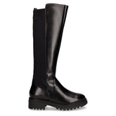 Stivale in pelle e tessuto nero - Stivali Donna | Boscaini Scarpe