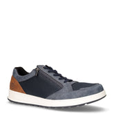 Sneaker in tessuto ed ecopelle blu scuro - Sneakers Uomo | Boscaini Scarpe