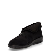 Pantofola in tessuto morbido nero | Boscaini Scarpe