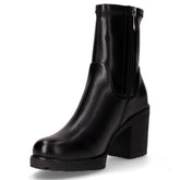 Tronchetto in ecopelle con zip nero | Boscaini Scarpe