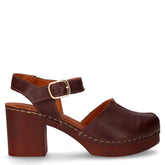 Sandalo in pelle con tacco ebano - Sandali Con Tacco Donna | Boscaini Scarpe