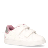 Eclyper sneaker in ecopelle e tessuto bambina bianco rosa - GEOX BAMBINO | Boscaini Scarpe