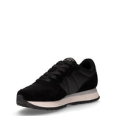 ally New Bright Nylon sneaker in tessuto e pelle nero | Boscaini Scarpe