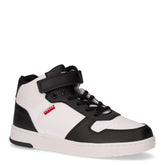 Sneaker mid da bambino in ecopelle nero bianco - LEVIS KID BAMBINO | Boscaini Scarpe