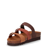 Hola ciabatta in pelle marrone | Boscaini Scarpe