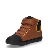 Gisli polacchino sportivo bambino in ecopelle tabacco nero | Boscaini Scarpe