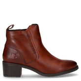 Tronchetto in pelle con zip cognac - BAGATT | Boscaini Scarpe