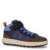 Genius Mid sneaker bambino in ecopelle navy - SUN68 | Boscaini Scarpe