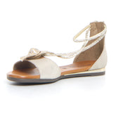 Sandalo con strass platino crosta | Boscaini Scarpe