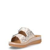 Ciabatta in ecopelle bianco oro | Boscaini Scarpe