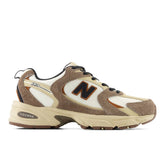 530 sneaker in ecopelle e tessuto dark mushroom | Boscaini Scarpe