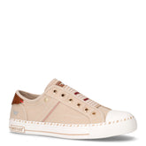Sneaker in tessuto beige | Boscaini Scarpe