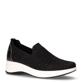 Sneaker slip on in tessuto nero | Boscaini Scarpe