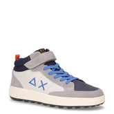 Boy's genius mid sneaker da ragazzo in ecopelle grigio - SUN68 | Boscaini Scarpe