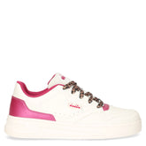 Ginger sneaker in ecopelle bianco fuxia - Sneakers Donna | Boscaini Scarpe