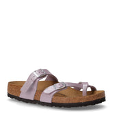 Mayari ciabatta in pelle orchidea | Boscaini Scarpe