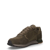 Travis Boost sneaker in pelle e tessuto verde militare | Boscaini Scarpe