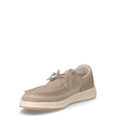 Stringata sportiva in tessuto beige | Boscaini Scarpe
