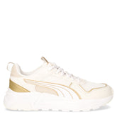 Trinity 2 sneaker in ecopelle e tessuto bianco oro - Sneakers Donna | Boscaini Scarpe